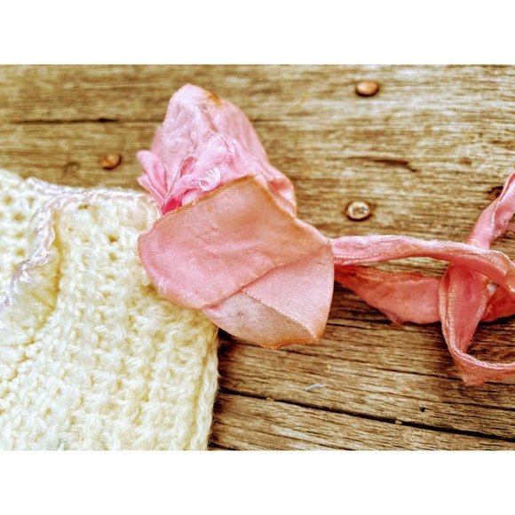 Antique lot crochet baby hat Wool/cotton - Picture 13 of 16